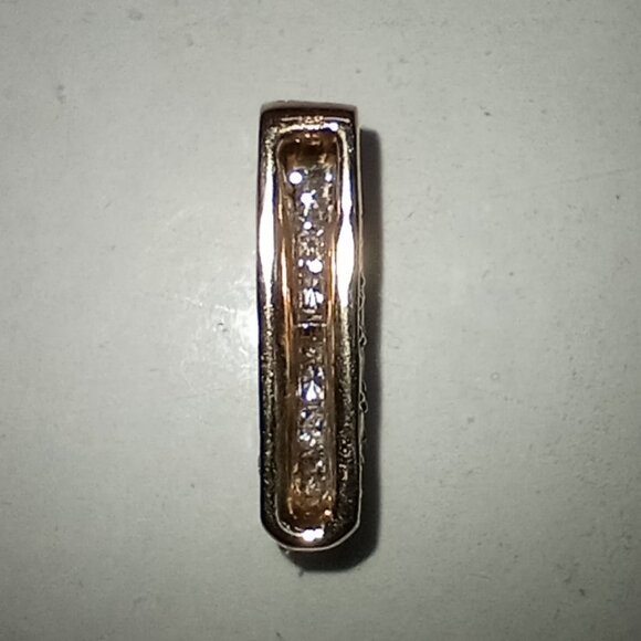 14Kt Yellow Gold 3-Sided ½-Carat Diamond Cluster Slide - Picture 4 of 4